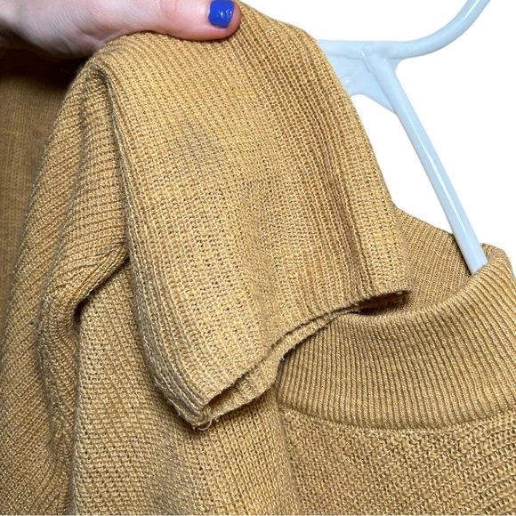 Free People FP Beach High Neck Knit Bell Sleeve Oversized Sweater Size XS - Picture 7 of 11